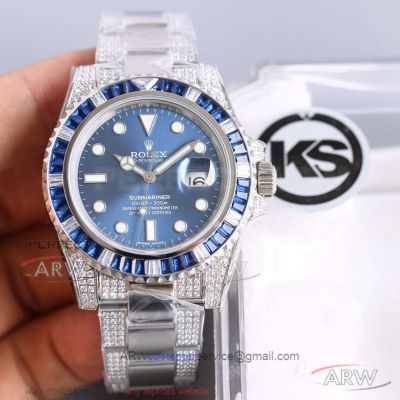 KS Factory Replica Rolex Submariner 116659SABR Sapphire Bezel Diamond Case 40mm 2836 Watch